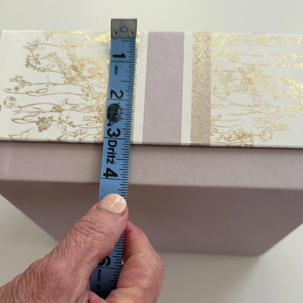 Christian Dior Decorative Gift Box in Pale Pink & Gold